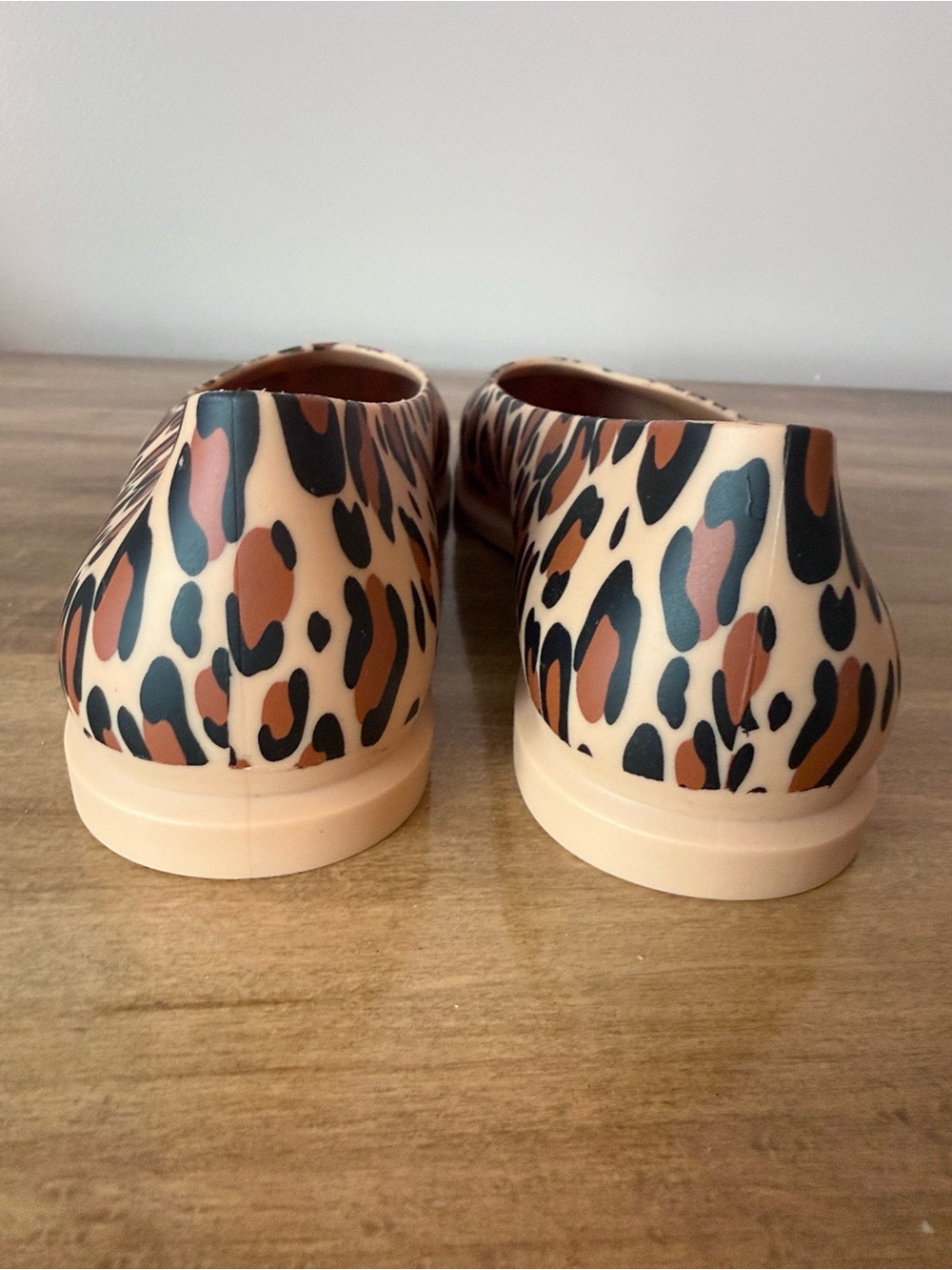 Melissa Leopard Print Ballet Flats in Beige, Black and Brown - Picture 6 of 7